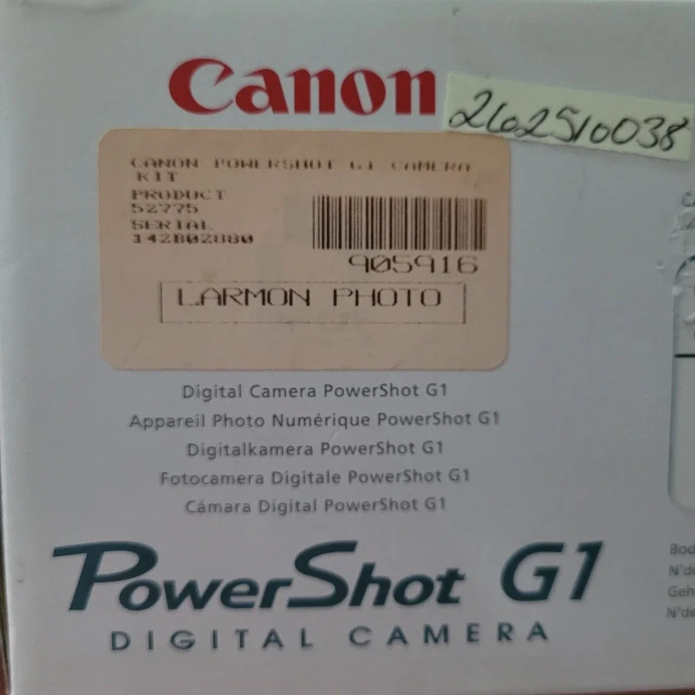 Vintage Canon PowerShot G1 Digital Camera Kit Complete Boxed Set Tested/ Working
